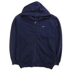 Vintage Nike Full Zip Sweatshirt Hoodie Size Large Blue Condition/Description Excellent condition.  Photos will highlight any imperfections on the item. Please refer to the photos to see the specific condition of the item.  Measurements: Pit to pit - 26" Length - 30" Collar to cuff - 27" Due to the nature of vintage clothing, size in title may not accurately represent the measurement of the item. Please refer to the measurements above to ensure the right fit. CONDITION LEGEND Excellent - Free of marks, stains, holes, or loose stitching. Great - Minor cracking or pilling; items may have minor marks or stains (free of fraying, loose stitching, and holes/rips). Good - May have minor marks/stains, minor yellowing, small holes, loose stitching, or fraying. Satisfactory - May have marks & stains Nike Vintage, Mens Hoodies, Vintage Nike, Zip Sweatshirt, Sweatshirt Hoodie, Vintage Clothing, Hoodies Men, Sweat Shirt, Favorite Outfit