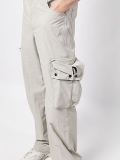 Find BOTTER Ripstop Cotton Cargo Pants on Editorialist. chalk white cotton ripstop texture wide leg belt loops concealed fly and button fastening two side cargo pockets two side slash pockets two rear patch pockets Utility White Parachute Pants With Belt Loops, White Utility Parachute Pants With Belt Loops, Beige Utility Parachute Pants With Belt Loops, White Urban Parachute Pants With Pockets, White Techwear Pants With Pockets, Utility Parachute Pants With Functional Pockets, Utility Nylon Parachute Pants With Belt Loops, Utility Parachute Pants With Functional Pockets For Workwear, Functional Cotton Parachute Pants With Multiple Pockets