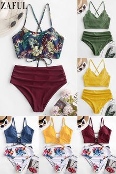 Shop the Season's Hottest clothing Trends, Low Price, 15% Off Your First order! Stylish New Styles, 100% Quality Guarantee, Free & Fast Shipping! #Zaful #swimwear #beachwear #summerfasgion #tankinis Swimwear Outfit, Swimwear Sale, Comfortable Dress, Online Womens Clothing, Tankini