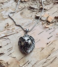 Beautiful Head of Lion Such a Powerful and  smart animal, stainless steel.  Looks great on him or her. K Pendant size : 2 inch  Chain length : 20 inch  Need a different length just write it to me in the "message to the seller" box of the order form. **LIMITED SUPPLY** All of our jewelry comes wrapped and ready for gift giving! To see more, please visit my shop at http://www.etsy.com/ca/shop/BadassjewelryToronto K Pendant, Lion Head Necklace, Astrology Necklace, Lion Necklace, Lover Jewelry, Head Necklace, August Birthday, Necklace Mens, Zodiac Horoscope