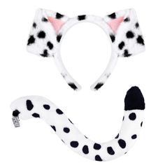 PRICES MAY VARY. 【Great Value Package】you will receive a soft dalmatian ears headband and a dalmatian tail,ideal combination for you to wear,great supplement for your Halloween costume .Wearing them on various party and it will make you eye catching in the crowd,you can also share them with your friends. 【Quality and reliable】 Dog ears headband and tail are made of soft fabric and a flexible hair hoop,soft and comfortable,secure and durable. 【One Size Fit Most】dog ears headband are made of stret Puppy Ears Headband, Day Party Dress, Puppy Ears, Dog Ears Headband, Dalmatian Costume, Halloween Party Dress, Dog Ears, Plastic Headband, Ears Headband