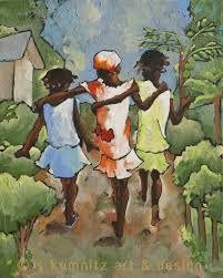 Haiti Haitian Art, Sisters Art, Health Clinic, African Art Paintings, Island Art, Three Sisters, True Art, Medical Students