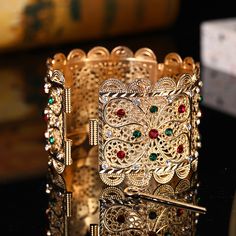 Fashion Moroccan Style Caftan Wedding Rhinestone Wide Bracelet Retro Arab Women's Bracelet Jewelry Moroccan Bracelet, Arabic Jewelry, Wide Bracelet, Arab Women, Rhinestone Wedding, Moroccan Style, Bracelet Jewelry, Womens Bracelets, Jewelry Bracelets