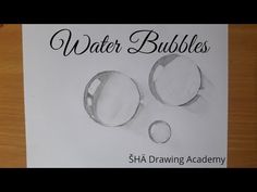 an image of water bubbles drawn on paper