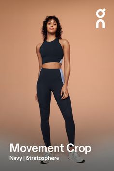 The perfect crop top for rest days and low-intensity workouts. Pair it with your favorite On tights for a head-to-toe look Ultra soft-touch feel - A luxe crop top that won't distract you from your practice. The Movement Crop has an ultra soft-touch feel and fitted silhouette, plus added moisture wicking means you'll stay fresh and comfortable, whatever your day holds. Go ahead: get sweaty. Secure fit - No more worries when stretching and flexing. Designed to stay in place and never ride up, you' Low Intensity Workout, Rest Days, Stay Active, Flexing, Stay Fresh, Own It, Fitted Silhouette, Go Ahead, Stretching