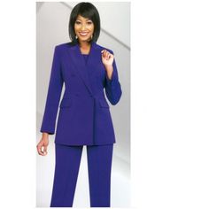 Condition: New With Tags Size: 30 Color: Purple Ben Marc 2-Piece Usher Suit Made In Classic Crepe Fabric Features 31 Inch Jacket And 34 Inch Skirt Fully Lined Church Suit, Great For Usher Groups Purple Suits For Workwear In Fall, Purple Suits For Fall Workwear, Purple Long Sleeve Workwear Pantsuit, Purple Blazer With Pockets For Work, Purple Workwear Blazer With Pockets, Purple Long Sleeve Pantsuit For Work, Purple Suits For Office, Elegant Purple Pantsuit For Work, Pant Suit For Women