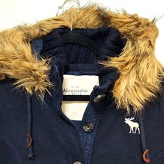 Nwt Abercrombie & Fitch Hoodie/Jacket Women's Large Navy With Faux Fur Hood Brand New With Tag Color: Navy Size: Large Material: Body - 60% Cotton, 40% Polyester Faux Fur - 100% Polyester Exclusive Of Trim Navy Outerwear For Cold Weather In Fall, Fall Blue Parka With Detachable Hood, Navy Fleece-lined Outerwear For Fall, Navy Outerwear With Fleece Lining For Fall, Fall Navy Hooded Jacket With Detachable Hood, Blue Hooded Outerwear With Faux Fur Trim, Blue Outerwear With Faux Fur Trim For Cold Weather, Blue Outerwear With Faux Fur Lining For Fall, Blue Outerwear With Faux Fur Lining For Cold Weather