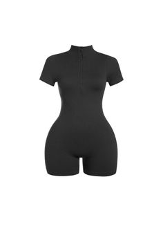 Everyday Short Sleeve Romper – BABES Black Short Romper Outfit, Tomgirl Outfit, Romper Outfit Ideas, Short Jumpsuit Outfit, Shorts Romper Outfit, Youtuber Dr, Fashion Collection Inspiration, Black Romper Shorts, Play Suit