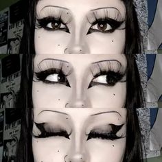 gothic makeup inspo Goth Makeup Ideas, Vampy Makeup, Goth Things, Smokey Eyeliner, Horror Makeup, Gothic Makeup, Makeup Needs, Goth Makeup, Dark Lips