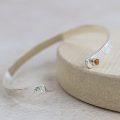 sterling silver and citrine with star charm birthstone cuff by Lucy Kemp Jewellery Mini Studs, Favourite Colour, Sterling Silver Hoop Earrings, Sterling Silver Bangles, Big Earrings, Unisex Jewelry, Sterling Silver Cuff