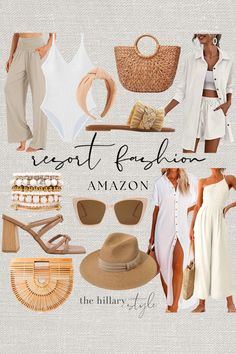 Boat Fashion Women Summer, Beach Outfit 2023 Trend, Beach Capsule Wardrobe 2023, Resort Style Outfits, Summer Outfits2023, Chic Beach Outfit, Outfits Playa, Summer Beach Outfits, Chic Resort Wear