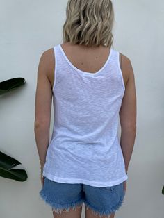 Layering made easy breezy with this tank. Simple enough to wear under anythings, soft enough to wear all day. 50% supima cotton : 50% micromodal Made in the USA Also comes in bellini and black Kaitlyn is 5'6" and wearing a small Gym Tanks, Mens Fall, Easy Breezy, Winter Blues, Bellini, Supima Cotton, Pant Shirt, Top Shoes, Swimwear Tops