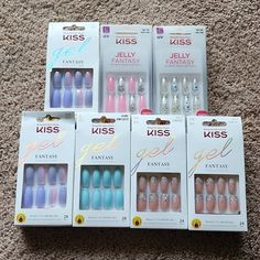 All Are New Will Split Up Kiss Pink, Kiss Makeup, Dream Nails, Christmas 2024, Christmas List, Press On Nails, Womens Makeup, Pink Blue, Gel Nails