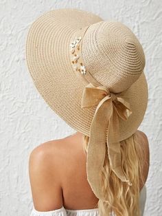 Straw Hat with Pretty Faux Pearl & Flowers Plain Boho Straw Hat 1 piece Composition 100% Paper Ships in 4-6 daysJoin our mailing list for a 20% off your first order, sign up on the main page Summer Hats For Women, Beige Boho, Straw Sun Hat, Summer Sun Hat, Valentines Gifts For Her, Beach Hat, Flower Fashion, Summer Hats, Straw Hat