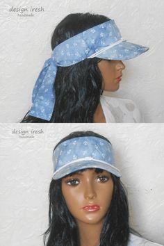 Blue Cap Sun Visor Women's Summer Hat Blue Cotton Hat - Etsy Ukraine Summer Cap, Summer Hats For Women, Nautical Style, Cotton Hat, Summer Hat, Nautical Fashion, Sun Visor, Summer Hats, Handmade Design