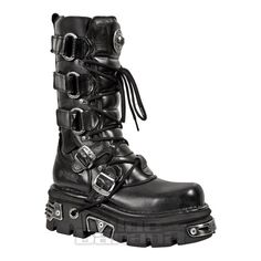 Botas Goth, Goth Heels, New Rocks, New Rock Boots, Goth Boots, Rock Boots, Gothic Boots, Metallic Boots, Half Boots