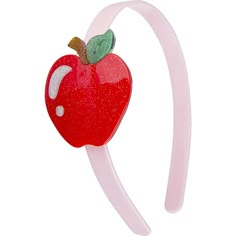 Our shiny apple headband features a big red apple with glitter accents, including a stem and green leaf. This serving of fresh fruit will add color to any hairstyle. 100% Acrylic. Made in Brazil | Lilies & Roses | Apple Headband, (Red, One Size) | Maisonette collects the best children’s products from around the world (unlike Zulily, Etsy, The Tot, Farfetch Kids, Childrensalon, Crate and Kids, Kohls, Wayfair, Buy Buy Baby, Nordstroms, Mini Boden, J.Crew Factory, or PotteryBarn Kids), creating a c Apple Headband, Glitter Headbands, Pink Headband, Apple Roses, Red Headband, Pink Headbands, Fun Hair, Lily Rose, Red Glitter