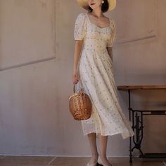 宝石の粒が瞬く花刺繍ワンピース Fitted A-line Floral Dress With Embroidery, Feminine Cotton Midi Dress With Floral Embroidery, Beige Floral Embroidery Midi Dress For Garden Party, Feminine Vintage Dress With Fitted Bodice For Summer, Summer Dress With Floral Embroidery And Fitted Bodice, Feminine Beige Midi Dress With Floral Embroidery, Fitted Floral Embroidered Dress With Short Sleeves, Fitted Floral Dress With Short Sleeves And Embroidery, Beige Floral Embroidery Dress For Garden Party