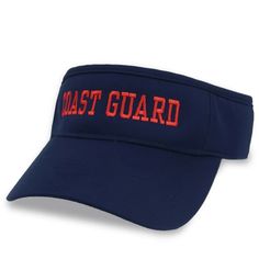 The Coast Guard Cool Fit Performance Visor will have you ready to beat the heat in style!100% PolyesterAdjustable Velcro back strap and moisture-wicking sweatbandLow-rise front panel with a fully curved visor Golf Gear, Athletic Performance