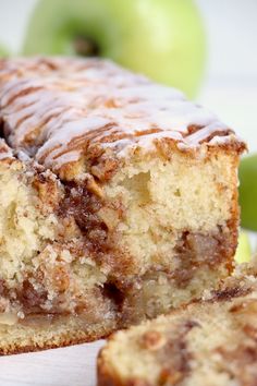 a close up of a sliced cake on a table