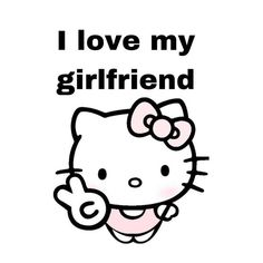 an image of hello kitty with the words i love my ex