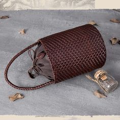 Free U.S. shipping. Style: Classic , color:Brown, suite for season：Spring, Summer ，Beach, Hanging out, Party, Travel, Work, Material Nylon, Coffee Woven Leather Bucket Bag Summer Handbags Summer Handbags, Bag Summer, Travel Work, Leather Bucket Bag, Leather Bucket, Style Classic, Handbags On Sale, Hanging Out, Summer Beach