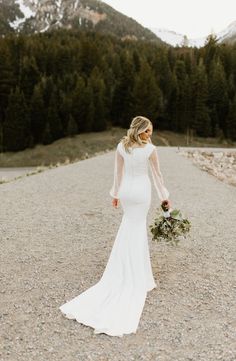 Pearl by Bridal Closet Square A Line Wedding Dress, Modest Wedding Dress Long Sleeve, Long Sleeve Pearl Wedding Dress, Modest Wedding Dresses Lds, Long Sleeve Wedding Dress Simple, Elegant Long Sleeve Wedding Dresses, Fitted Lace Wedding Dress, Wedding Dresses Lds, Bridal Closet