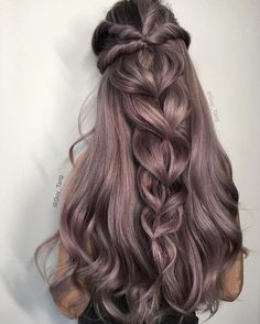 Purple metallic hair Great Hair, Gorgeous Hair, Prom Hair, Pink Hair, Hair Hacks, Hair Looks, Hair Goals, New Hair