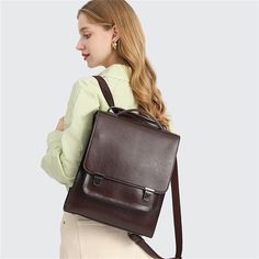 Free U.S. shipping. Style: Commuting , color:Brown, suite for season：Spring, Summer, Autumn, Winter ，Anniversary, Going out, Hanging out, Material Genuine Leather, Coffee Brown Retro Leather Flap School Backpack Shoulder 2Way Backpack Brown Large Capacity Satchel For Back To School, Brown Satchel For Back To School, Brown Leather Satchel Backpack For Back To School, Classic Brown Backpack For School, Classic Brown School Backpack, Casual Brown Backpack For Business, Brown Large Capacity Leather Backpack For Office, Brown Leather Backpack With Large Capacity For Office, Brown Satchel Backpack For Office