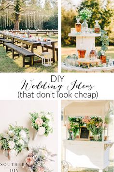 the wedding ideas that don't look cheap are perfect for an outdoor ceremony or reception