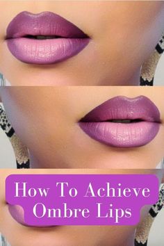 Pink Ombré Lips, How To Do Ombre Lips, Ombré Lipstick, Quick Eye Makeup Tutorial, Ombré Lips, Lipstick Ideas, Quick Eye Makeup, Lipstick Guide