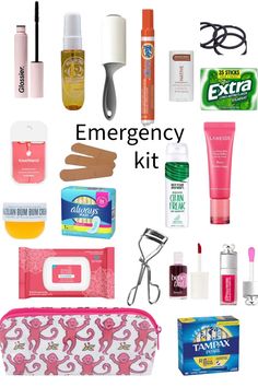 Bag Necessities, School Emergency Kit, Pretty School Supplies, Follow For Follow, Apartment Checklist, After School Routine, Bag Checklist, School Bag Essentials