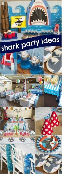 shark party ideas for kids and adults