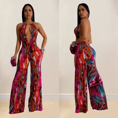 Gender: Women Type:Jumpsuits Feature:Printed Sleeveless Deep V Colorblock Backless Long Jumpsuit Material:Polyester Style:Casual/Fashion Color:Black Size:S. M. L. XL. 2XL Please Note:All Dimensions Are Measured Manually With A Deviation Of 1 To 3cm. Multicolor Stretch Sleeveless Jumpsuits And Rompers, Chic Multicolor Strapless Jumpsuit For Summer, Chic Multicolor Strapless Jumpsuit For Spring, Multicolor Stretch Jumpsuits And Rompers For Beach, Chic Multicolor Jumpsuits And Rompers For Party, Stretch Multicolor Jumpsuits And Rompers For Beach, Chic Multicolor Strapless Jumpsuit, Multicolor Fitted Halter Neck Jumpsuits And Rompers, Multicolor Strapless Sleeveless Jumpsuit For Spring