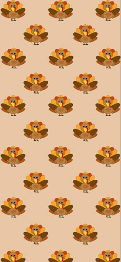 an image of a turkey pattern with many different colors on it's back ground