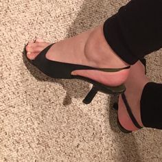 Well Worn Leather Gucci Sling Back Heels, Very Comfortable. Gucci Sling, Sling Back Heels, Shoes Gucci, Slingbacks, Sling Back, Gucci Black, Gucci Shoes, Shoes Women Heels, Shoes Heels