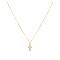 Details: You're viewing a KBD site exclusive collection piece! Everyday, beautiful pieces that make a statement wherever you go! This gorgeous Mini Pave Cross Necklace Charm is set in 14k gold. Minimal yet impactful. Perfect gift for baptisms and christenings. Check out the necklace we suggest, click here! Diamonds: 0.03ct Available in 14k yellow, white, and rose gold Charms are sold individually Necklace is sold separately Made in New York City Please allow 2-3 weeks to process your order For m