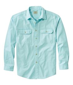 Our popular Sunwashed Men’s Canvas Shirt feels broken-in right from the start and only gets better with age. Traditional Fit: Relaxed through the chest, sleeve and waist. 100% cotton canvas. Prewashed to soften fabric and prevent shrinking. Machine wash and dry. Spread collar. Button-flap patch pockets. Back box pleat lets you move freely. Shirttail hem. Rugged buttons are carefully stitched to stay put. Seams have durable double-needle stitching. Imported. | Men's Sunwashed Canvas Shirt, Tradit Spring Outdoor Cotton Shirt, Rugged Washed Long Sleeve Shirt, Rugged Long Sleeve Washed Shirt, Rugged Cotton Shirt With Button Closure, Unstructured Washed Blue Cotton Shirt, Rugged Cotton Button-up Tops, Rugged Cotton Pre-washed Shirt, Rugged Pre-washed Cotton Shirt, Rugged Washed Cotton Tops