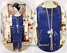 🎉 BLACK FRIDAY GLAM IS HERE! 🎉 Feeling bold, darling? You should, because CrimsonQueens is giving you 30% OFF all 1920s-inspired clothing! ✨ Dazzle in a flapper dress. ✨ Strut your stuff in vintage chic. ✨ Outshine everyone at your next soirée. But here's the kicker--this sale is for a limited time only, sugarplum. So don't dawdle--grab your favorites at CrimsonQueens on Etsy before they're gone!"  Art Deco dress Flapper dress Downton Abbey dress 1920s dress blue Great Gatsby dress heavily bea Fitted Blue Flapper Dress, Elegant Blue Flapper Dress For Evening, Beaded Vintage Dress, Downton Abbey Dress, Great Gatsby Dress, Downton Abbey Dresses, Art Deco Motifs, Great Gatsby Dresses, Deco Dress