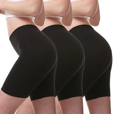 PRICES MAY VARY. Modesty Underneath Shorts: Perfect for under dresses or skirts to save you from embarrassing gusts of winds and accidental exposure Anti Chafing Shorts Cooling: Inseam range 7-9”, adjustable length due to stretch fit. Seamless in body area, smooth feeling on skin, bring more comfort between legs. Say goodbye to chub rub! Lightweight fabric, dry easier, refuse heat and sweat wet Super Comfy Slip Shorts: Ultra-soft, stretch, smooth, keep in place and no ride/roll up and down Must Shorts For Under Dresses, Anti Chafing Shorts, Slip Shorts, Anti Chafing, Spandex Shorts, Under Dress, Boxer Shorts, Wide Waistband, Bike Shorts