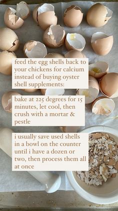 an image of eggs broken in half with instructions