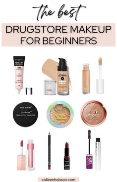 Are you planning on starting a makeup collection? These products top our list for the best drugstore makeup for beginners because they are super affordable and easy to use. Makeup Products For Beginners, Bronze Makeup, Minimize Pores, Makeup For Beginners, Lash Lift, Makeup Collection