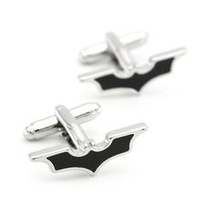 Black and Silver Batman symbol shaped Cufflinks These are for all the Batman fans. The Bruce Wayne enthusiasts. Silver and Black Batman shaped cufflinks Imported Copper Alloy Black Jewelry For Business On Father's Day, Classic Black Cufflinks For Father's Day, Black Stainless Steel Business Jewelry, Adjustable Black Cufflinks For Business, Superheroes Design, Black Batman, Bat Man, Batman Symbol, Facebook Style