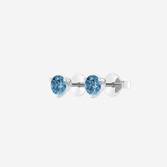 Add a striking burst of color to your everyday looks with these blue diamond stud earrings. Crafted into a timeless round shape, these blue lab grown diamonds create the perfect blend of vibrance and elegance. The captivating hues enchant will everyone around you, no matter the occasion. Blue Sapphire Diamond Earrings With Brilliant Cut, Classic Blue Diamond Earrings, Blue Diamond Earrings With Halo Design For Anniversary, Blue Diamond Round Earrings For Anniversary, Blue Diamond Earrings With Brilliant Cut, Blue Round Diamond Earrings Fine Jewelry, Blue Diamond Earrings For Anniversary In Sterling Silver, Blue Diamond Round Cut Earrings, Blue Brilliant Cut Diamond Earrings