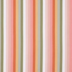 an orange, green and pink striped wallpaper