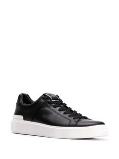 Balmain B-Court low-top Sneakers - Farfetch Versace Designer, Thom Browne, Sneakers Black, Converse Sneaker, Low Top, Givenchy, Top Sneakers, Balenciaga, Versace