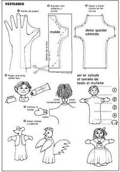 an instruction manual for children to make their own clothes