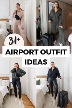 Plane Outfit Airport Style, Casual Airport Outfit, Airport Outfit Comfy, Airport Outfit Winter