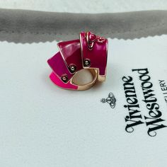 Unused Knuckle Ring Size: M M, Inner Diameter 1.8, Length 3.5 Perfect For Traveling Comes In A Box, A Tote Bag And A Dust Bag. I Am Accepting Reasonable Offers. I Will Also Deliver To The Post Office As Soon As Possible. Red Open Enamel Ring, Maximalist Rings, Vivienne Westwood Heels, Vivienne Westwood Belt, Scarab Beetle Ring, Vivienne Westwood Ring, Vivienne Westwood Bracelet, Vivienne Westwood Jewelry, Vivienne Westwood Earrings