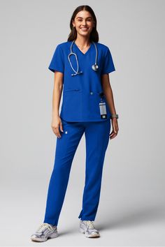 Mode 4-Pocket Top + Ion Pant Fabletics female Activewear >> Scrubs >> Kits >> Product Feed regular Fabletics Scrubs, Nurse Outfit Scrubs, Female Activewear, Medical Scrubs Outfit, Scrubs Outfit, Blue Hibiscus, Veterinary Medicine, Medical Scrubs, Scrub Sets